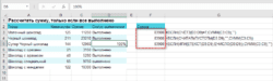 вычисления при условии непустых ячеек Excel