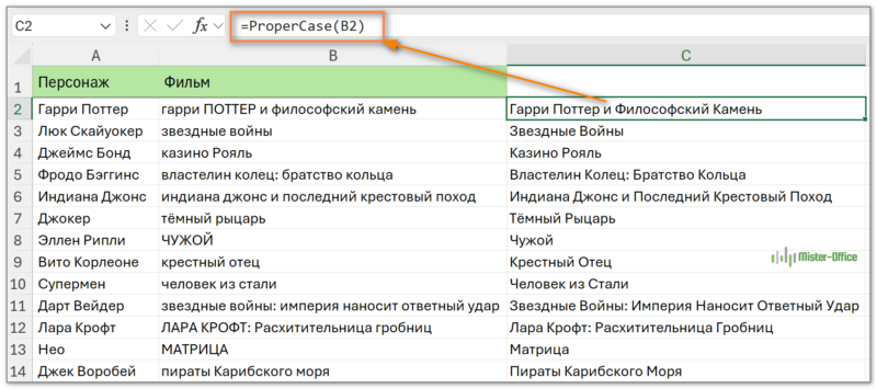 пользовательская функция чтобы сделать первую букву заглавной