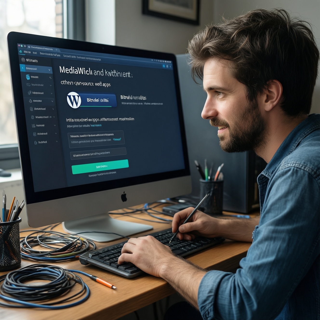 Установка mediawiki на хостинг и сервер через bitnami без ручной настройки