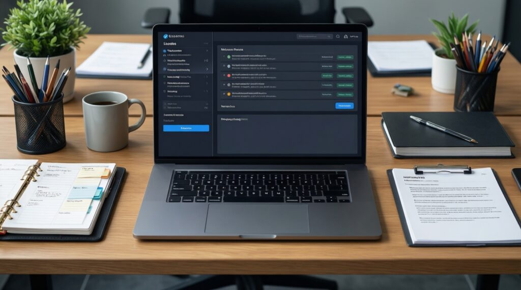 Шаблоны для эффективной офисной работы - иллюстрация