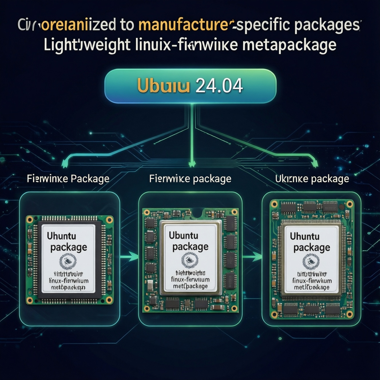 Ubuntu 24.04 Lts разделила linux-firmware на 18 пакетов по производителям устройств